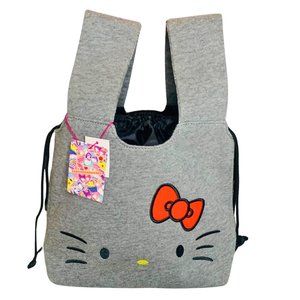 Sanrio Japan Hello Kitty Manufatto Original Embroidered Sweatshirt Tote Handbag